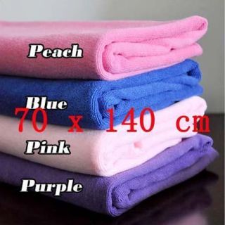 New Absorbent Microfiber Bath Beach Towels 140x70cm Color Purple
