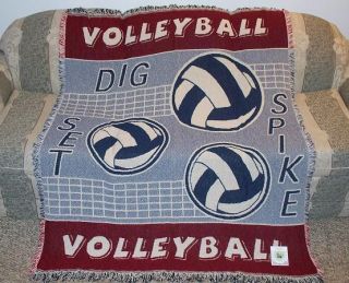 New Volleyball Blanket Spike Net Beach Sports White Girls Mens Team 