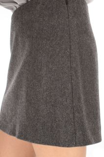 Neil Barretts New Woman Skirt NGO133 3116 Col Gray Sz 40ITA Made in 