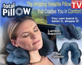 Total Pillow Ergonomic Flexible Customizable Comfortable Travel 