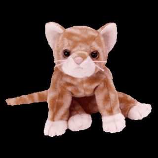 Ty Beanie Amber the gold tabby Cat Beanie Baby the New Beanie is In 