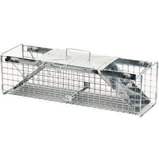 This animal trap is ideal for trapping rabbits, skunks and squirrels.