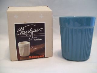 Vintage Retro 1960s Teal Blue Bathroom Tumbler Cup