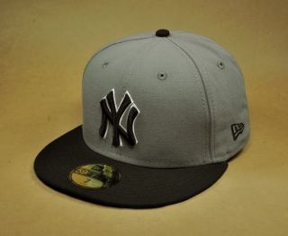   MLB Baseball Cap New York Yankees Steel Gray Black Throwback