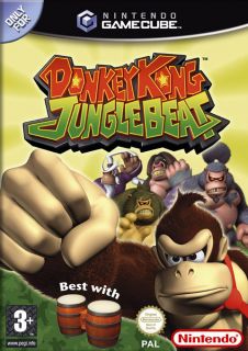   GAMECUBE Black Console Donkey Kong Jungle Beat Game Bongos Controllers