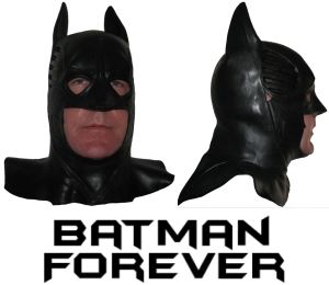 Batman   Mask   Batman Forever Adult Full Latex Rubber Cowl Val Kilmer 