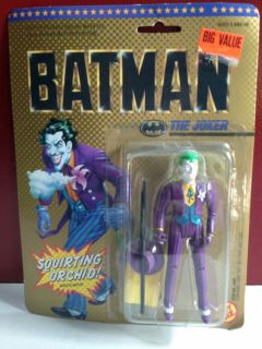 BATMAN THE JOKER WITH SQUIRTING ORCHID ACTION FIGURE 1989 TOY BIZ