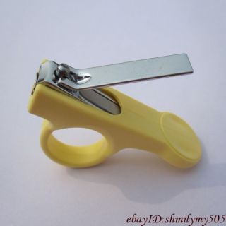 1pc New Baby Safety Manicure Set Baby Nail Clippers Yellow Free 