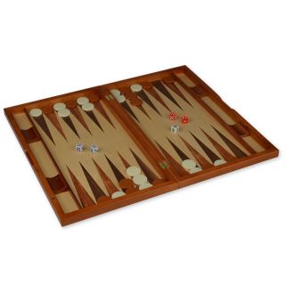 Backgammon Board Game Set with Inlaid Wood Set 19