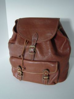 Vintage Polo Ralph Lauren Large Leather Backpack Handbag