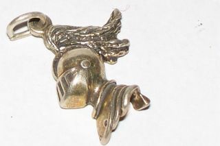 Knight Head Solid USA Vintage Sterling Silver Charms