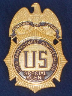 DEA Special Agent Badge US Federal police badge Polizeimarke
