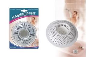 Shower Bath Hair Stopper Drain Protector White Silicone