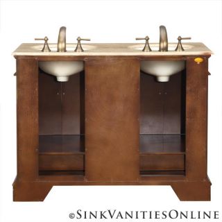 48 sedona small double sink bathroom vanity cabinet sku 90715t