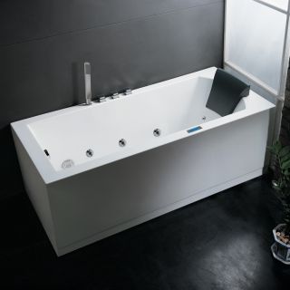 Ariel Bath AM154 Platinum Whirlpool Freestanding Tub White