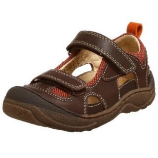 Beeko Milano Brown Kids Infant Mary Jane Shoes Velcro Sandal Girls 10 