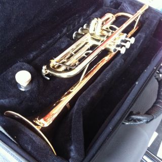 Barrington Trumpet 245003 Gold Silver and Copper Colored with Case 