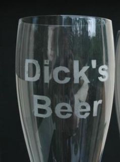 Personalized Giant Beer Glass Your Name Etched Custom Print Anything 