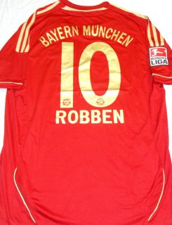 Arjen Robben 11 12 Bayern Munich Red Home Jersey L