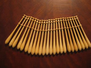 Bayeux style Lace bobbins 24 total in size 4 1/2 inches, made of 