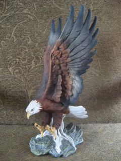 Large 1986 Homco Masterpiece Porcelain Eagle Bird Figure