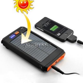 12V Mobile Portable Solar Power Panel Charger Battery for Phone Laptop 