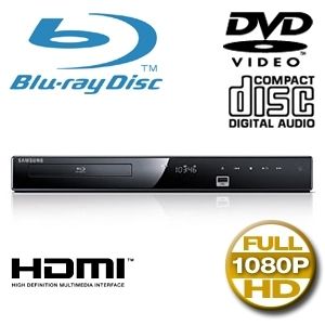 Samsung BD P1590 Blu Ray Player 1080p HDMI Ethernet USB BD Live 
