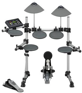   Complete 5 Piece Electronic Drum Kit with Bass Drum Pedal