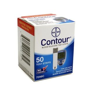 Bayer Contour Blood Glucose Test Strips 50 Count Exp 07 2013 Best 