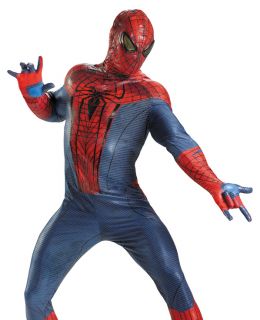 Spider Man Movie Deluxe Cosplay Adult Halloween Fancy Dress Costume 