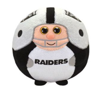 TY NFL Beanie Ballz   OAKLAND RAIDERS (5 inch)   MWMTs Stuffed Ball 