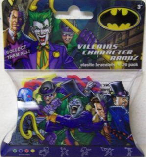 DC Comics Batman Villains Logo Silly Bandz Pack of 20