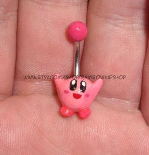 Kirby Belly Button Ring Navel Body Jewelry Pokemon