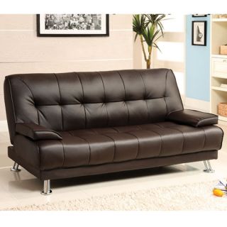 beaumont dark brown finish futon set