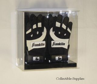 Baseball Double 2 Batting Glove Wall Mount Display Case