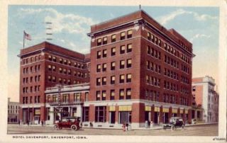 Bawden Bros Publ Hotel Davenport Iowa 1920