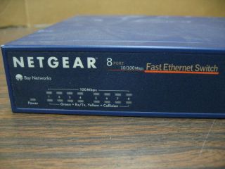 Bay Networks Netgear FS508 8Port 10 100 Ethernet Switch