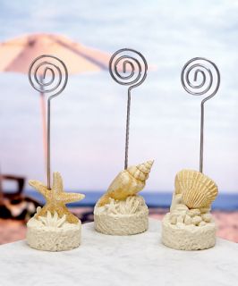 60 Seashell Beach Place Card Holder Wedding Favors