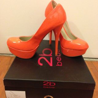 BEBE Shoes High Heels Pumps Orange Size 7 New
