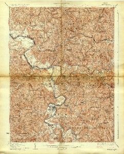 166 Vintage USGS Topo Maps of West Virginia JPGS on DVD