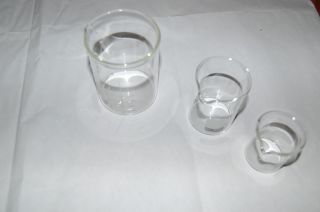 Glass Beaker Beakers Set 250 100 50 ml Pyrex Kimax