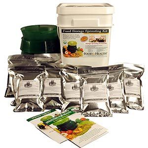   Organic Emergency Food Storage Sprouting Kit 10 lbs Assorted Seeds