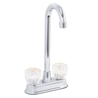 Premier Bayview Chrome Centerset Bar Prep Faucet with Two Acrylic 