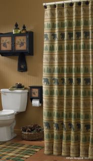 Shower Curtain Bear Tracks Park Designs Bathroom Decor