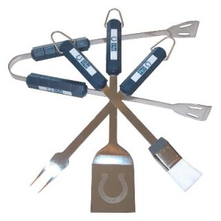 Indianapolis Colts BBQ Grilling Utensil Cooking Tool Set 4 PC NFL Fan 