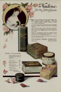 1920 NADINE BEAUTY PRODUCTS AD / EXQUISITE   MUST SEE