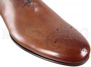 Francesco Benigno Italian Designer Elegant Leather Oxfords Mens Shoes 