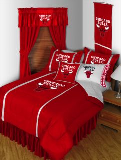   Bulls Comforter Sheets Basketball Bed in Bag Twin Bedding Set