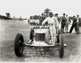1925 Bennett Hill Iîdy 500 Speedway Auto Racing Photo