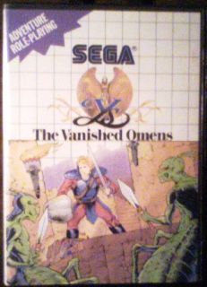 Ys The Vanished Omens Sega Master System 1988 Rare RPG Role Playing 